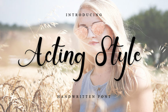 Acting Style Font: A Handwritten Touch for Makers