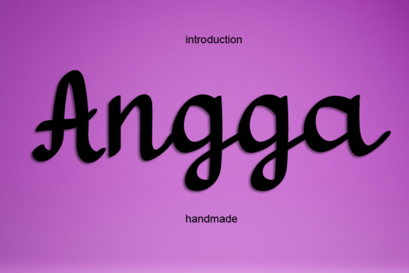Angga: A Handwritten Font for Creative Web Design