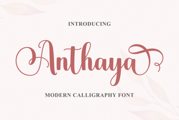 Anthaya: A Sweet Handwritten Font