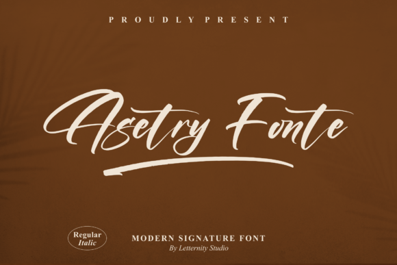 Asetry Fonte: A Classy Handwritten Typeface