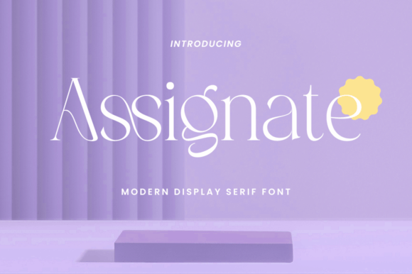 Assignate: A Serif Font for Creative Makers