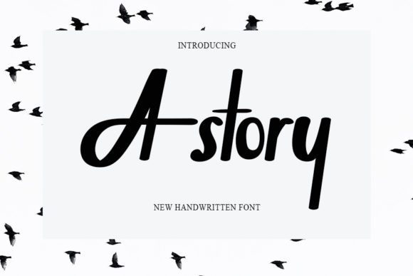 Astory: A Handwritten Font for Editorial Design