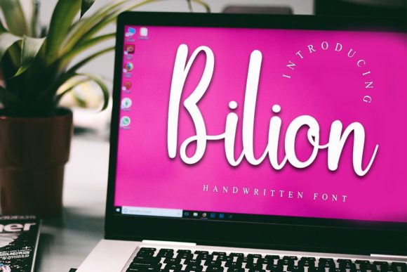 Bilion Font: Handwritten Elegance for Crafters