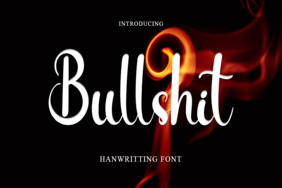Bullshit Font: Handwritten Elegance