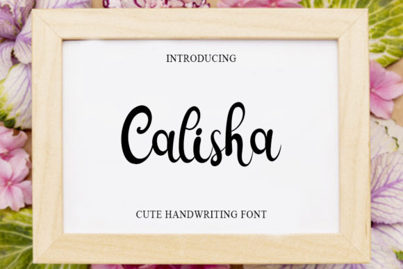 Calisha: A Handwritten Font for Elegant Design