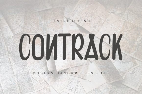 Contrack: A Handwritten Font for Editorial Design