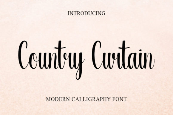 Country Curtain Font Review