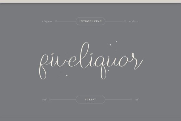 Five Liquor: A Script Font for Real Projects