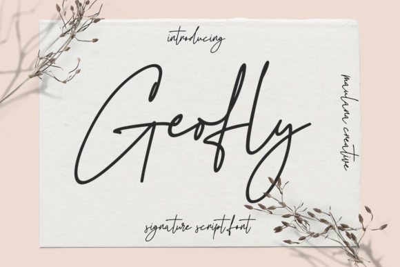 Geofly: A Handwritten Font for Creative Web Design