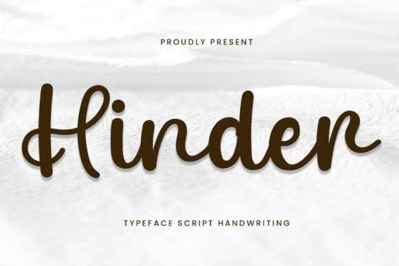 Hinder: A Handwritten Font for Creative Projects