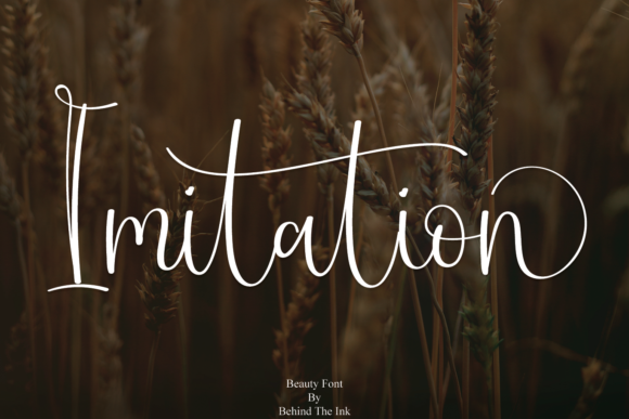 Imitation Font: Elegant Script for Editorial Design