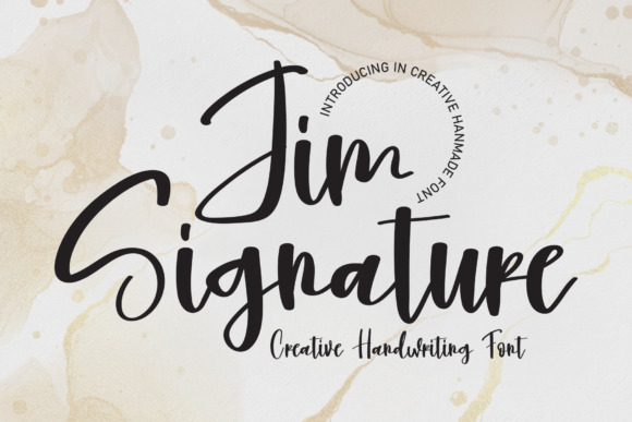 Jim Signature: A Classy Font for Business