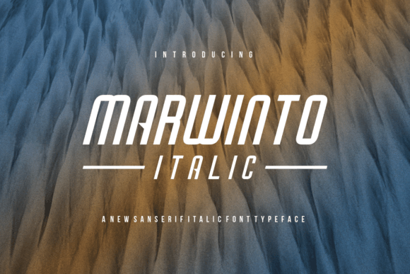 Marwinto Italic: A Font for Elegant Design
