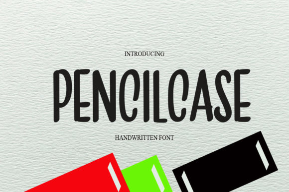 Pencilcase: A Handwritten Font for Crafters