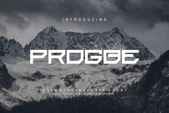 Progbe: A Modern Sans Serif Font