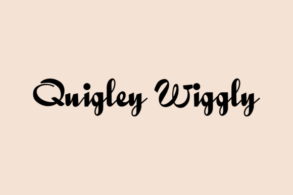 Quigley Wiggly: A Handwritten Font for Creative Projects