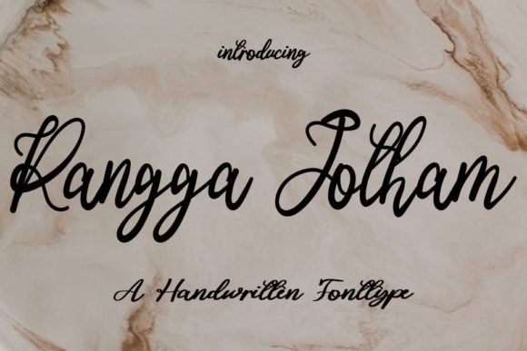 Rangga Jotham Font: Elegant Script for Editorial Design