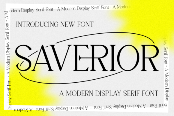 Saverior: A Stylish Serif for Web Design