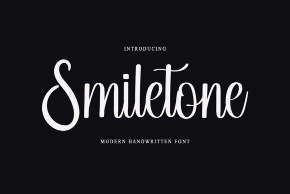 Smiletone Font: Elegant Handwritten Style