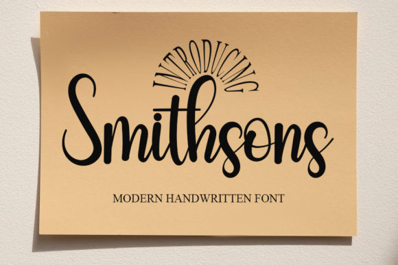 Smithsons: A Friendly Handwritten Font