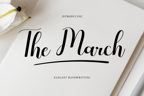 The March: A Classy Handwritten Font